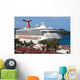 Caribbean Cruise Ship Wall Decal
