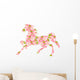 Horse Cherry Horse Pink Wall Decal