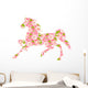 Horse Cherry Horse Pink Wall Decal