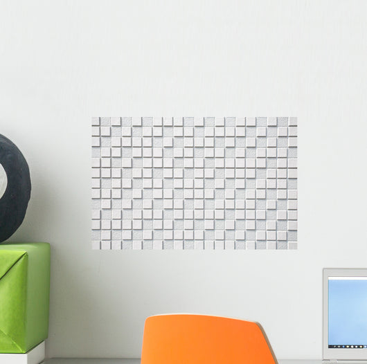 White Modern Wall Wall Decal