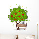 Cat Bench Wall Decal