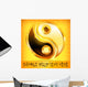 Yin Yang Gold Symbol Wall Decal