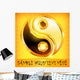 Yin Yang Gold Symbol Wall Decal