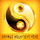 Yin Yang Gold Symbol Wall Decal