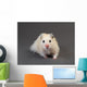 Fluffy Hamster Grey Wall Decal