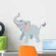 Cute Elephant Vector Art Wall Decal