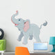 Cute Elephant Vector Art Wall Decal