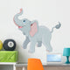Cute Elephant Vector Art Wall Decal