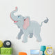 Cute Elephant Vector Art Wall Decal