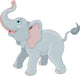 Cute Elephant Vector Art Wall Decal
