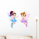 Two Cute Fairies Wall Decal