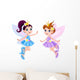 Two Cute Fairies Wall Decal