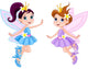 Two Cute Fairies Wall Decal