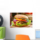 Closeup Homemade Hamburger with Wall Decal