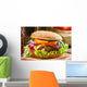 Closeup Homemade Hamburger with Wall Decal