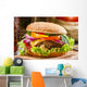 Closeup Homemade Hamburger with Wall Decal