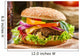 Closeup Homemade Hamburger with Wall Decal