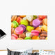 Traditional French Colorful Macarons Wall Decal