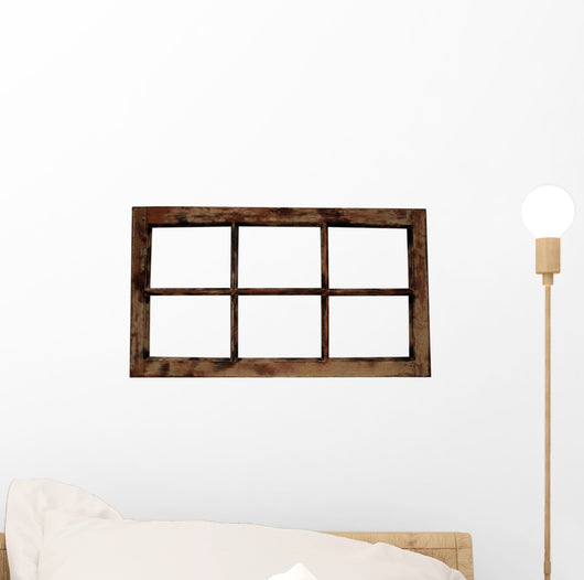 Weathered Window Frame Wall Decal