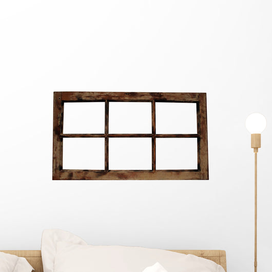 Weathered Window Frame Wall Decal
