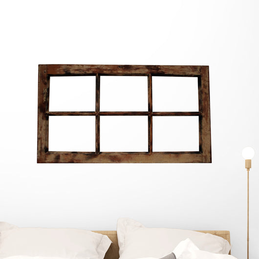 Weathered Window Frame Wall Decal
