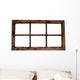 Weathered Window Frame Wall Decal