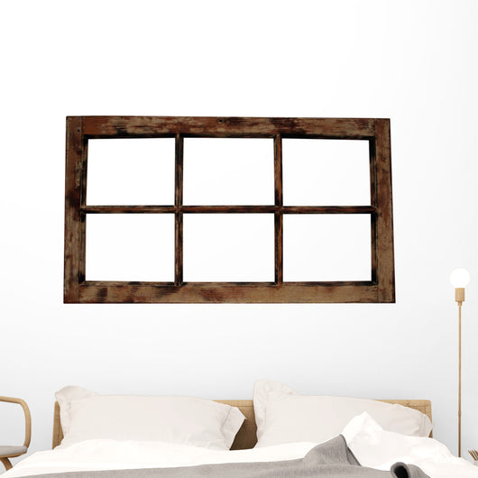 Weathered Window Frame Wall Decal