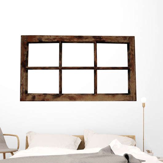 Weathered Window Frame Wall Decal