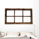 Weathered Window Frame Wall Decal
