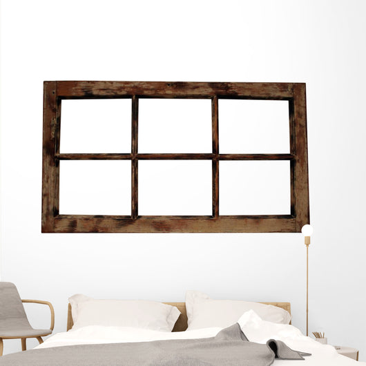Weathered Window Frame Wall Decal