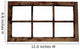 Weathered Window Frame Wall Decal