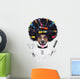 Hairdresser Dog with Curlers Wall Decal