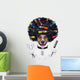Hairdresser Dog with Curlers Wall Decal