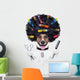 Hairdresser Dog with Curlers Wall Decal
