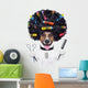 Hairdresser Dog with Curlers Wall Decal
