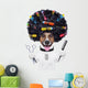 Hairdresser Dog with Curlers Wall Decal
