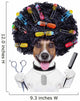 Hairdresser Dog with Curlers Wall Decal