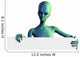 Alien with Blank Sign Wall Decal