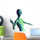 Alien Welcome Wall Decal