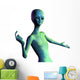 Alien Welcome Wall Decal