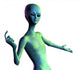 Alien Welcome Wall Decal
