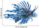 Blue Lionfish Wall Decal