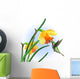 Hummingbird with Daffodils Wall Decal