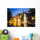 Water Canal and Medieval Wall Decal
