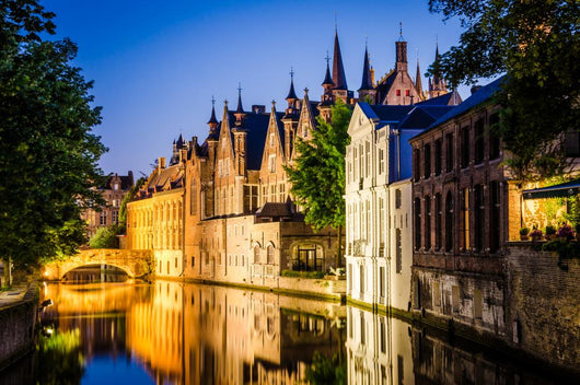 Water Canal and Medieval Wall Decal