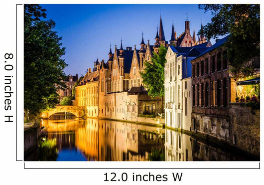 Water Canal and Medieval Wall Decal
