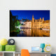 Bruges Canal Night Wall Decal
