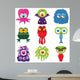 Funny Cartoon Monsters Wall Stickers Wall Decal