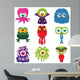 Funny Cartoon Monsters Wall Stickers Wall Decal