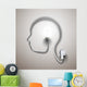 Light Bulb Forming Human Wall Decal
